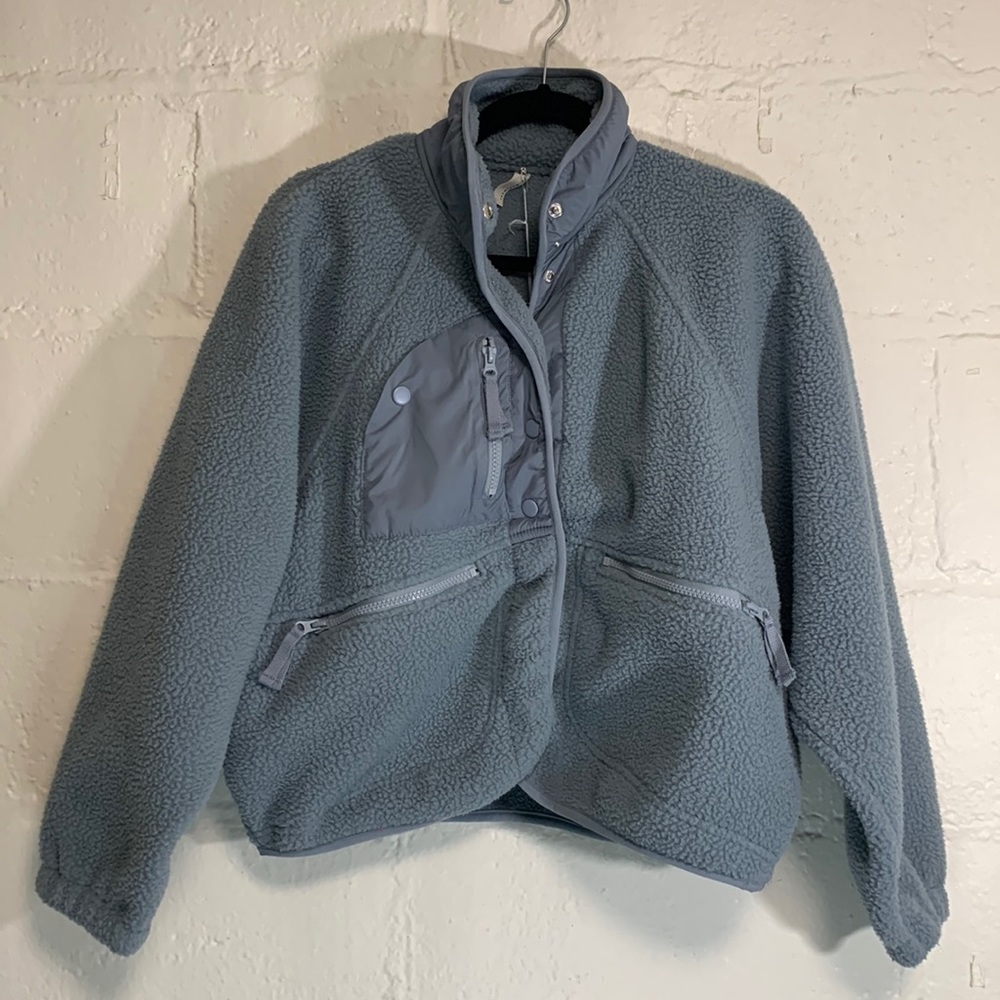 NWT Free People Movement Hit The Slopes Jacket in Stormy Sea Sz XS